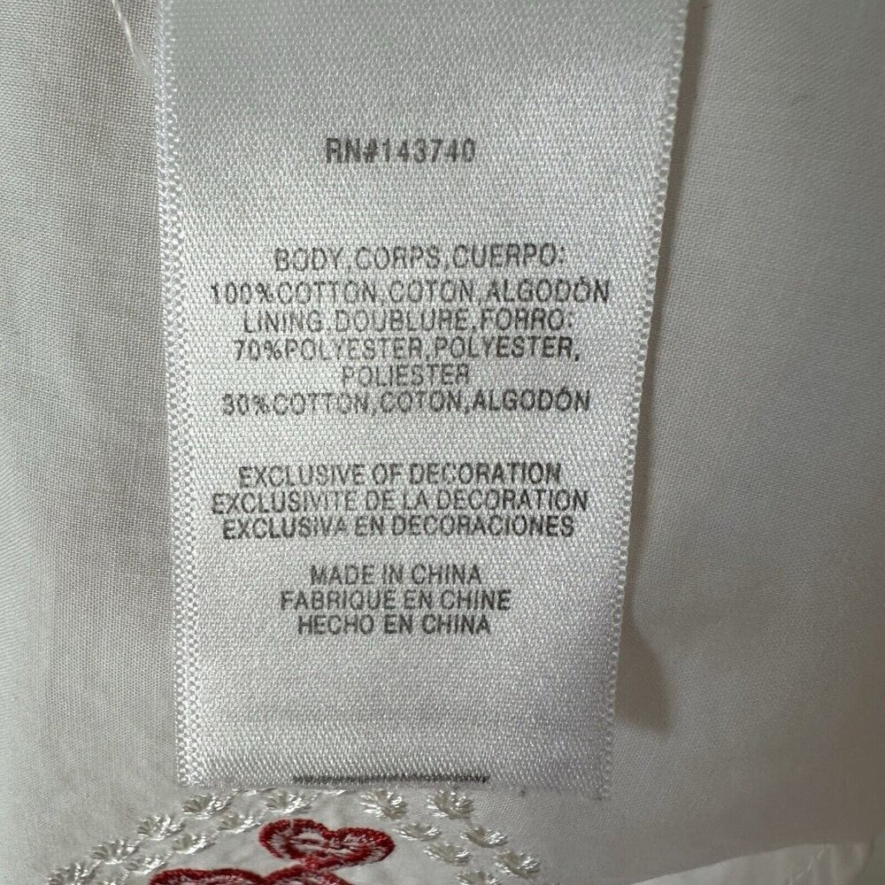 Endless Rose Shift Dress White Embroidered Small - Picture 15 of 16
